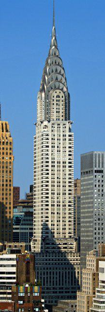 Chrysler Building z 1930 r. – najwyższe kondygnacje sukcesywnie się cofają /źródło: wikipedia.org