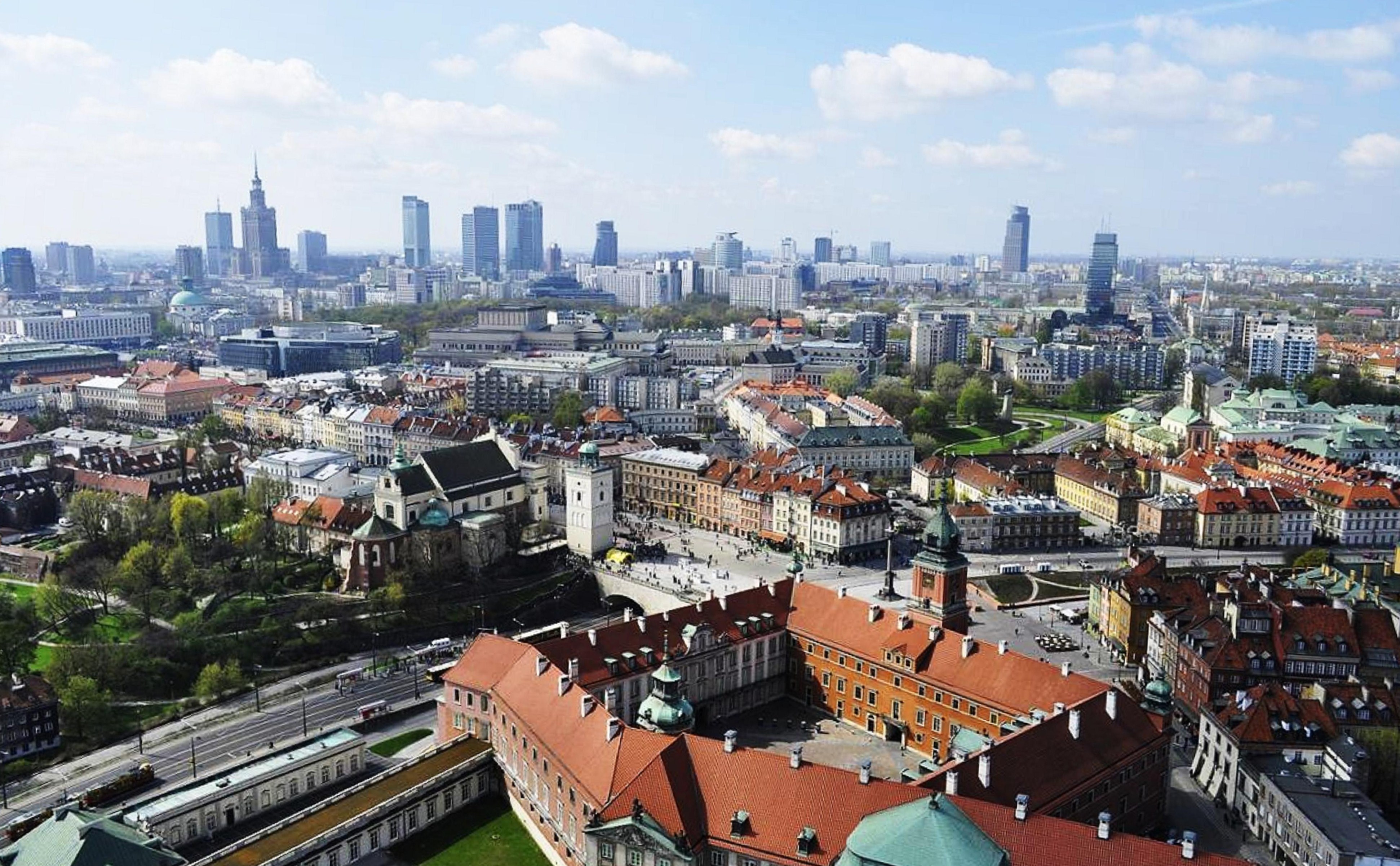 Warszawa panorama Stare Miasto