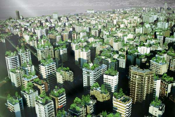 Zielone dachy w Bejrucie, źródło: http://ulicaekologiczna.pl