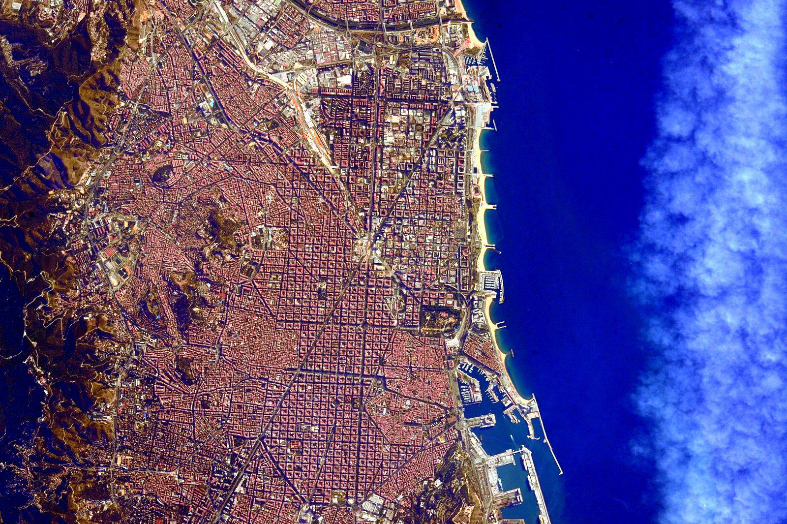 Barcelona from space