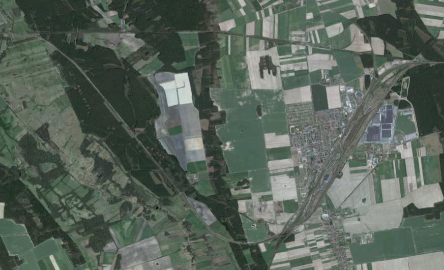 Okolice Zbąszynka na zdjęciu satelitarnym / źródło: Google Maps