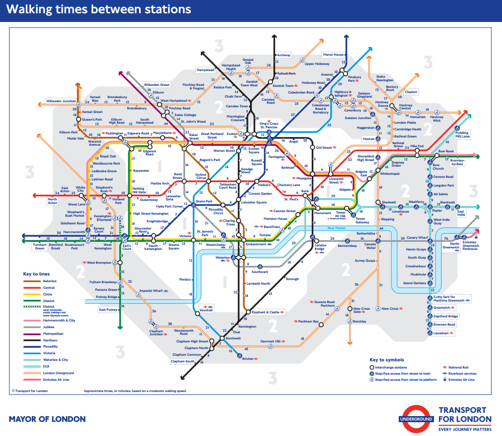 Londyn metro mapa
