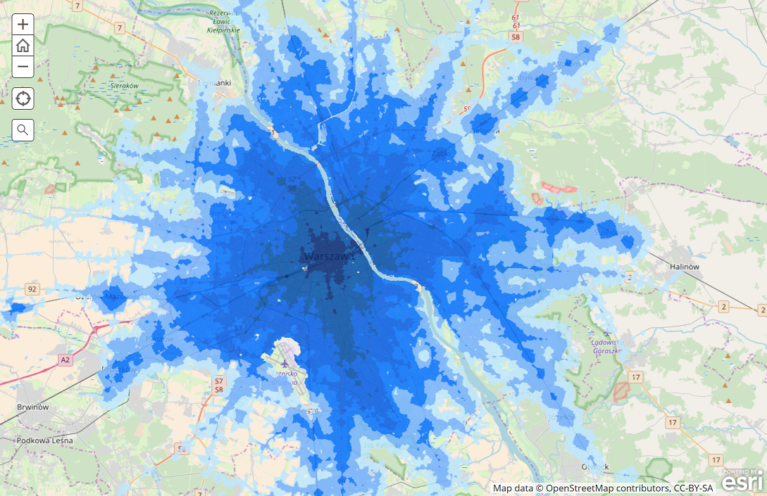 mapa_dostępności_transportu_zbiorowego_w_aglomeracji_warszawskiej