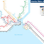 Schemat komunikacyjny metra, źródło:http://www.seacitymaps.com/metro_map/istanbul_metro_map_1.htm