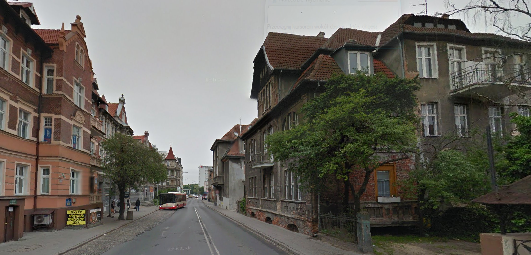 Dla realizacji trasy wschodnia pierzeja ulicy Do Studzienki ma zostać wyburzona. fot. Google Street View
