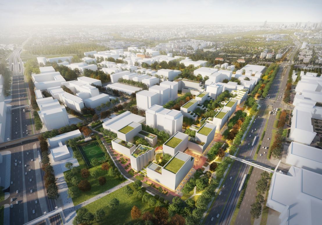 Planowane osiedle na Służewcu Przemysłowym w Warszawie | fot. materiały inwestora z wniosku w ramach specustawy mieszkaniowej